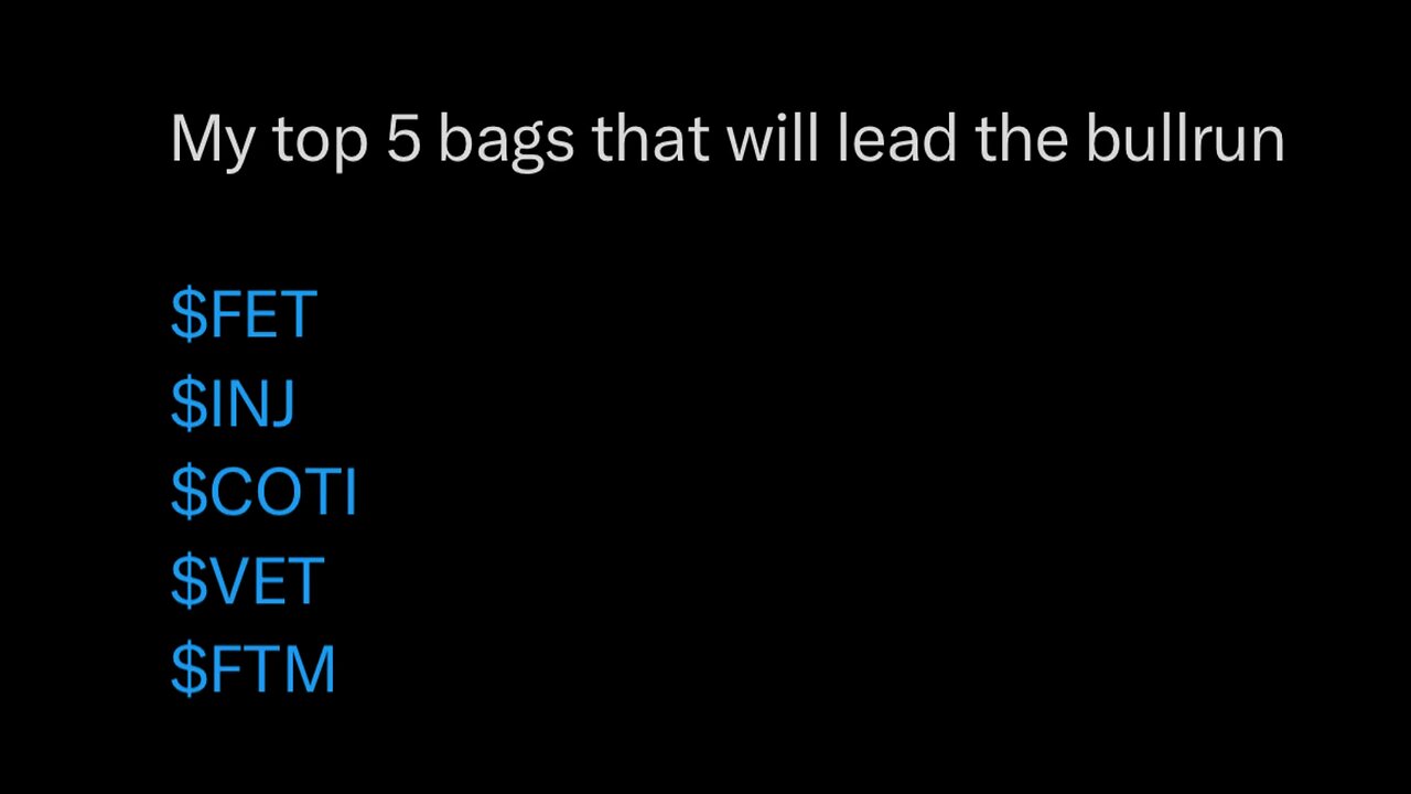 5 bags that will lead the bull run