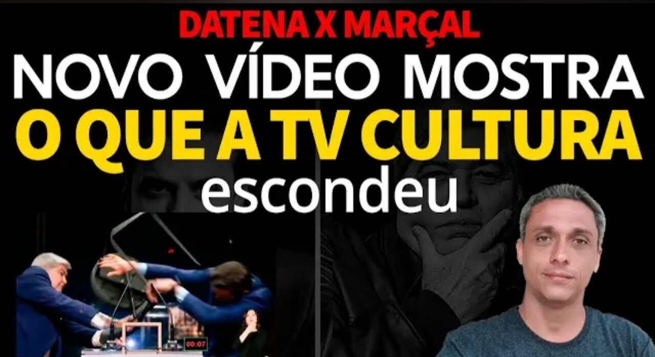 In Brazil Datena X Marçal - New video shows what TV Cultura hid after the chair attack