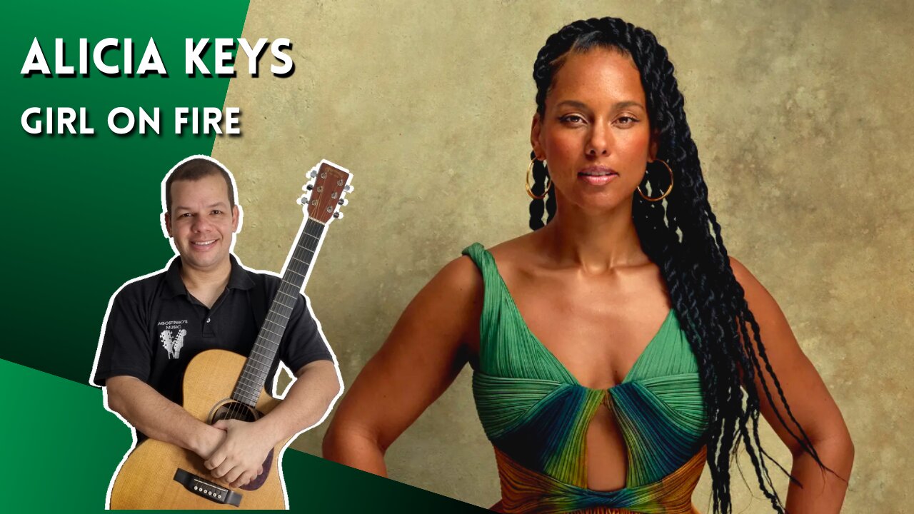 Como tocar GIRL ON FIRE (Alicia Keys) - Aula Completa + PDF