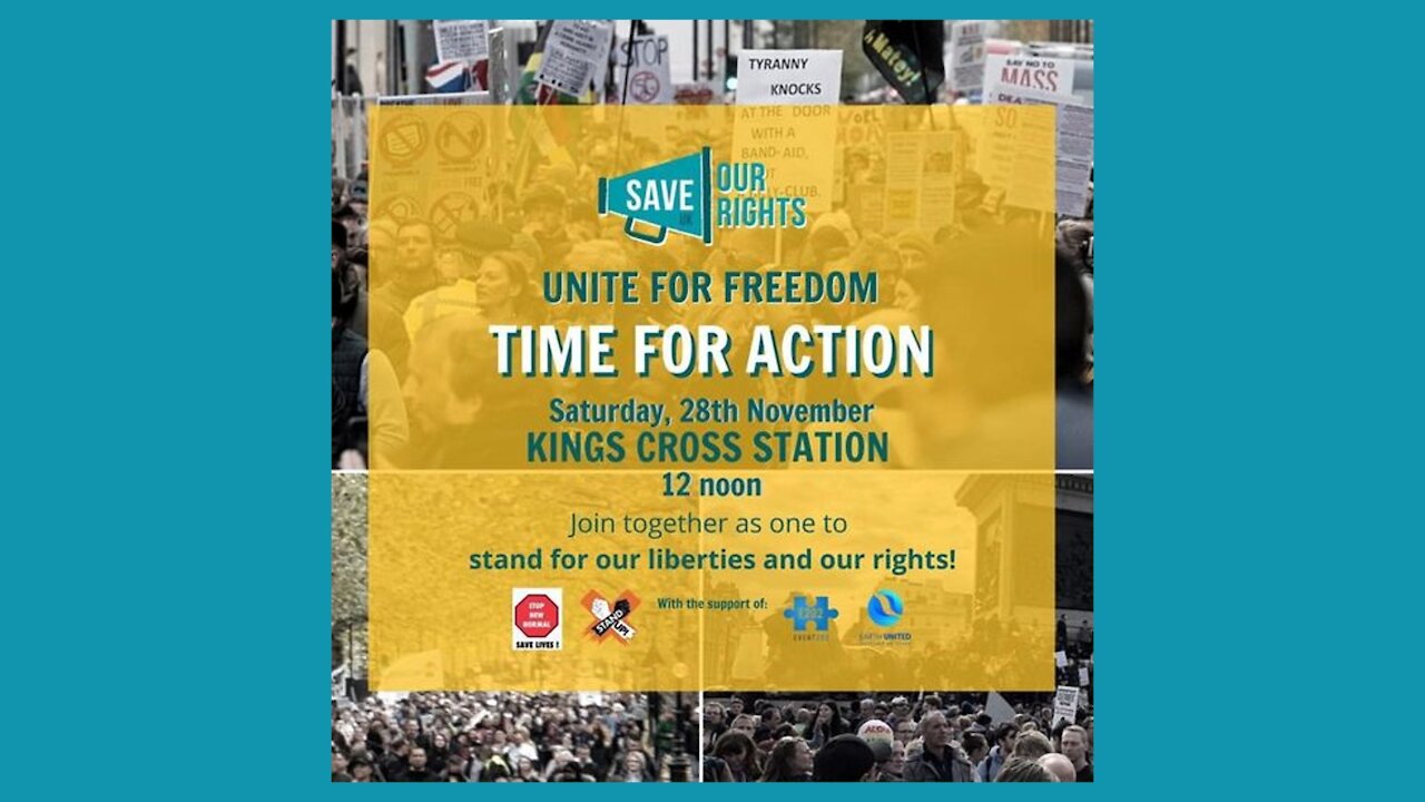 London Freedom Protest 28th November 2020