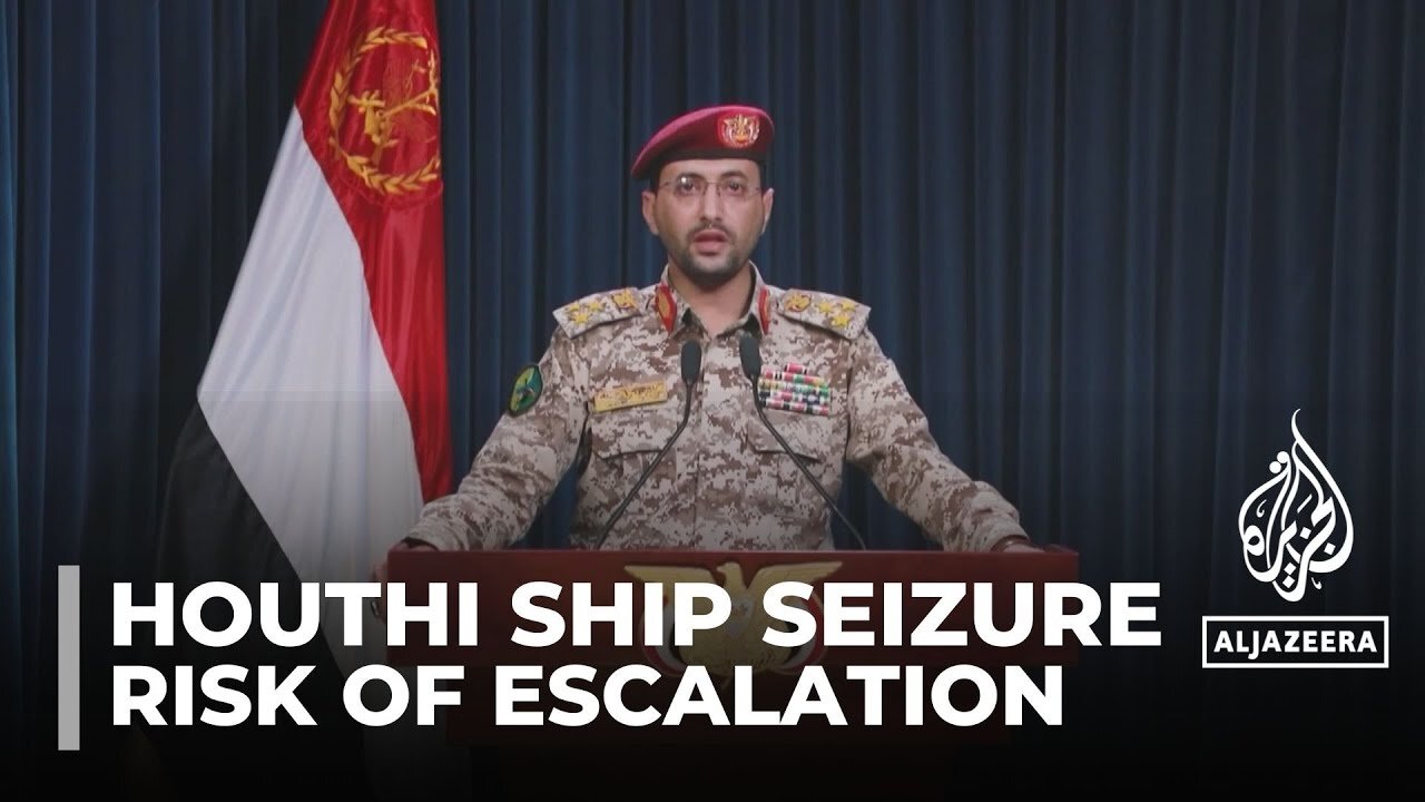 Yemen's Houthis release video reportedly showing hijacking of Israeli cargo ship