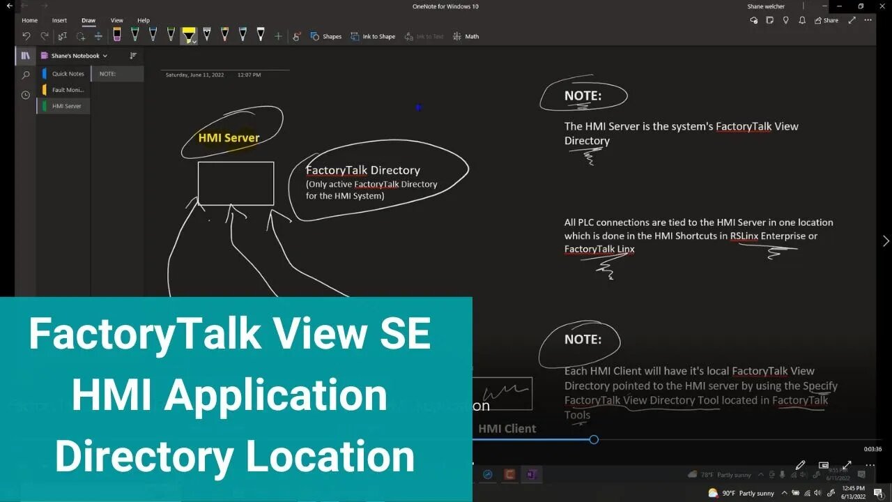 FactoryTalk View Site Edition Directory Complete HMI Application Layout