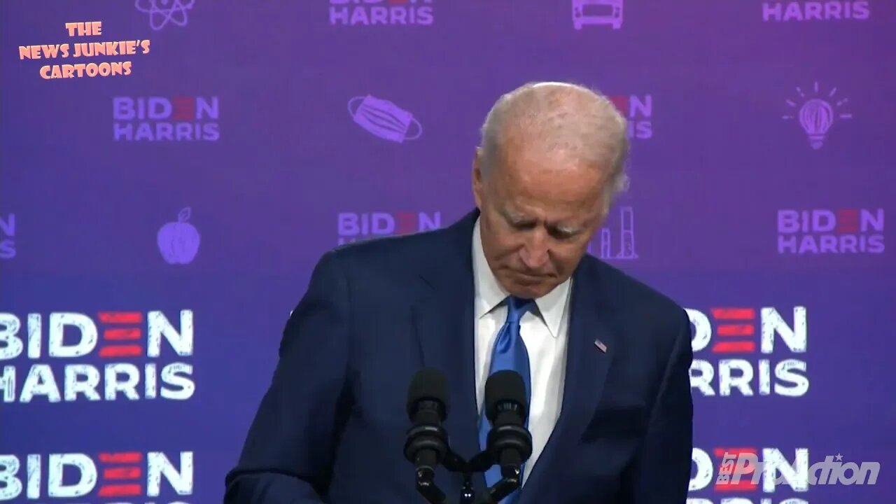 Biden looks completely exhausted while finally answering questions.