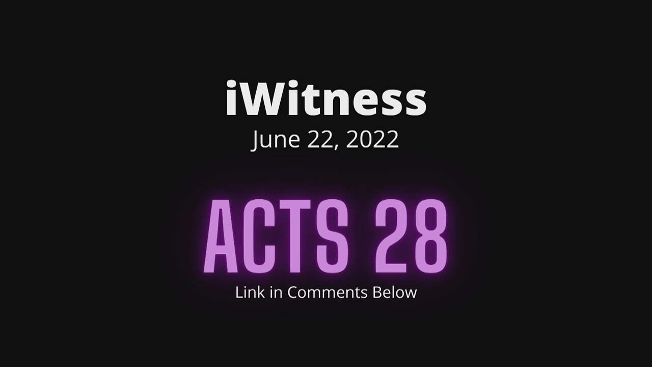 Acts 28 Read Discuss