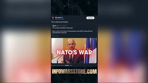 NATO Provoked Russia - Alex Jones on X