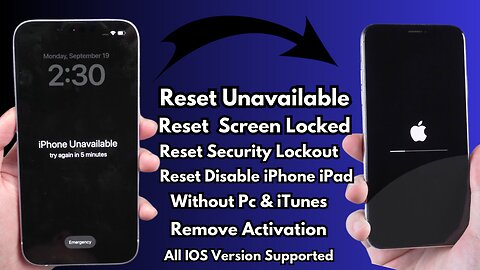 How To Reset Unavailable iPhone ! Reset Disable iPhone ! Reset Screen locked iPhone 2023