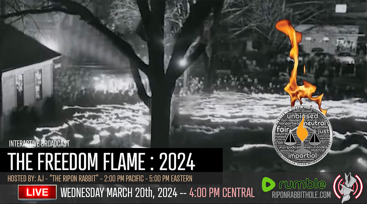 LIVE:🔥 **THE FREEDOM FLAME: 2024 - 4:00PM CENTRAL** 🔥