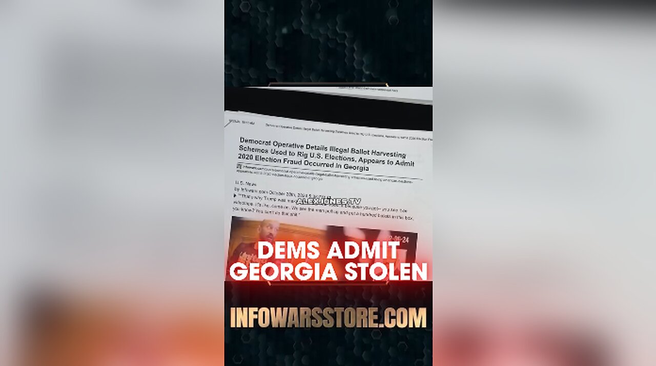 Alex Jones & Steven Crowder: Democrat Operative Admits Georgia Was Stolen From Trump - 10/29/24