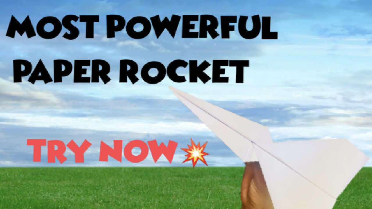 How to make a paper rocket at home😍😍😍