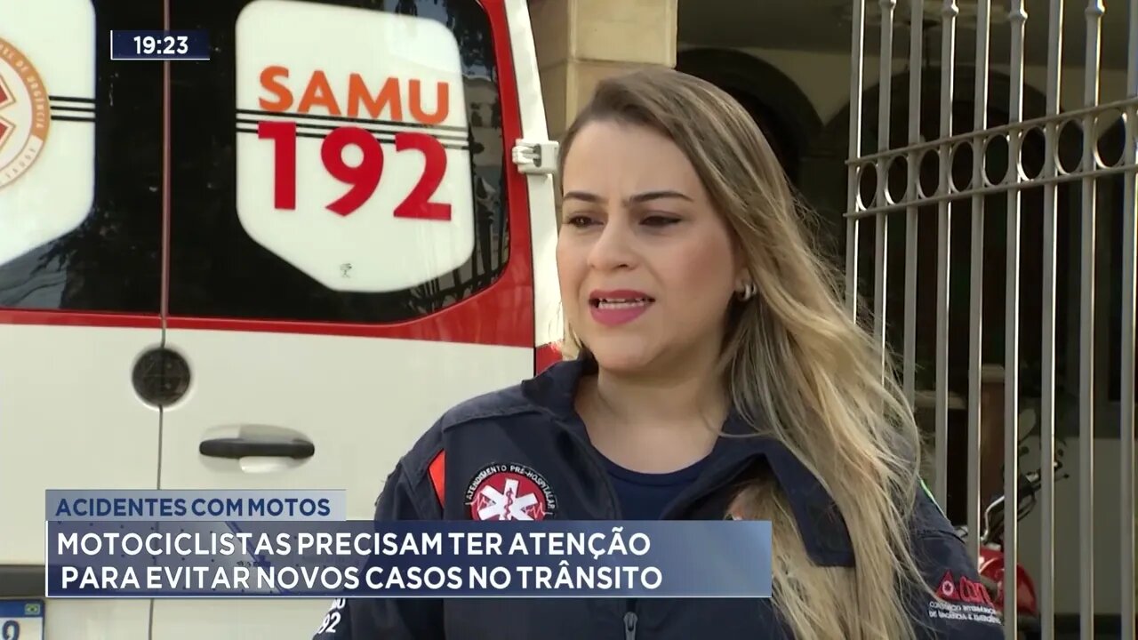 Acidentes com motos:Motociclistas precisam ter atenção redobrada para evitar novos casos no trânsito