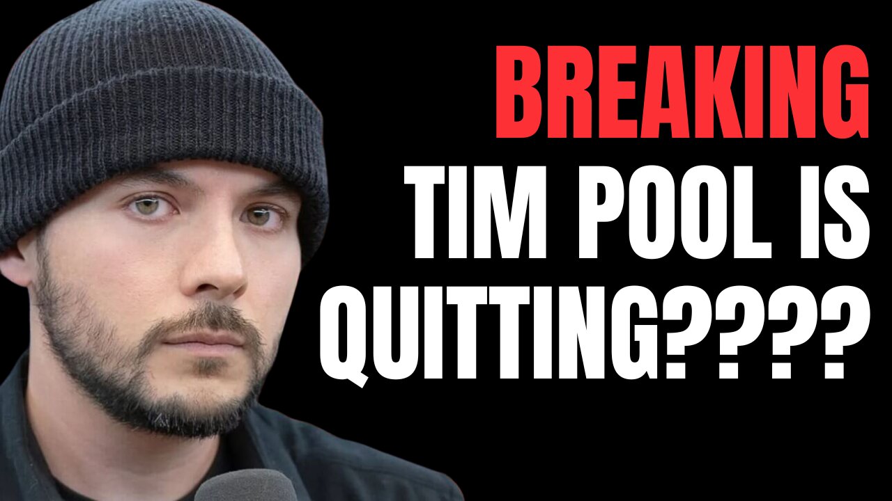 Tim Pool is QUITTING???? Claims to be ending TimcastIRL????