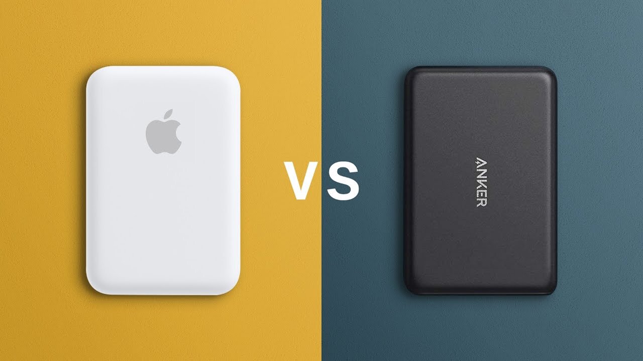 Apple Magsafe Battery Pack vs Anker Magnetic Wireless 5K