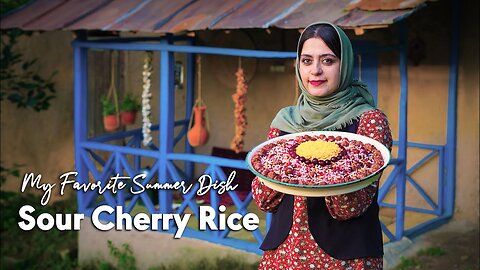 Sour Cherry Rice🍒 | My Favorite Summer Dish | Authentic Iranian Dish