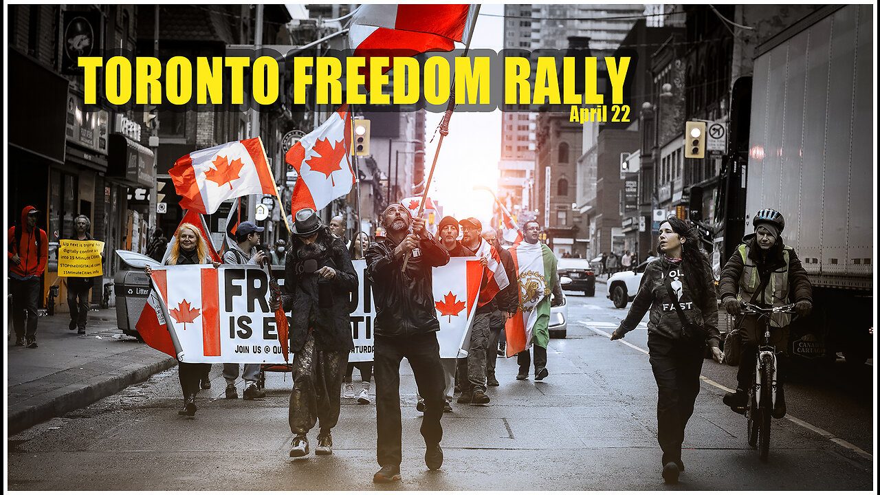 Toronto Freedom Rally - Rain is back - April 22