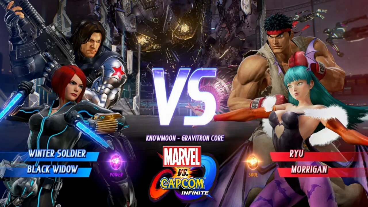 Soldado Invernal & Viúva Negra VS Ryu & Morrigan Marvel vs capcom Infinite