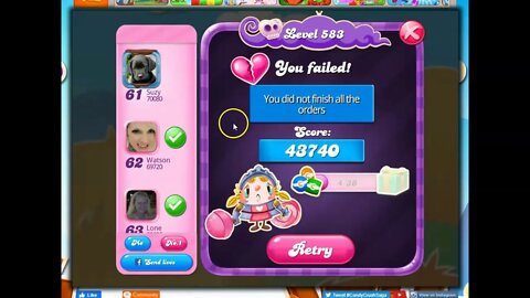 Candy Crush Level 583 Audio Talkthrough, 18 Moves 0 Boosters