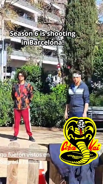 Filming in Barcelona Spain for Cobra Kai Season 6!
