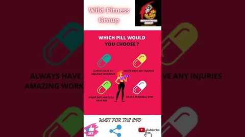 🔥Which pill would you choose🔥#shorts🔥#wildfitnessgroup🔥7 April 2022🔥