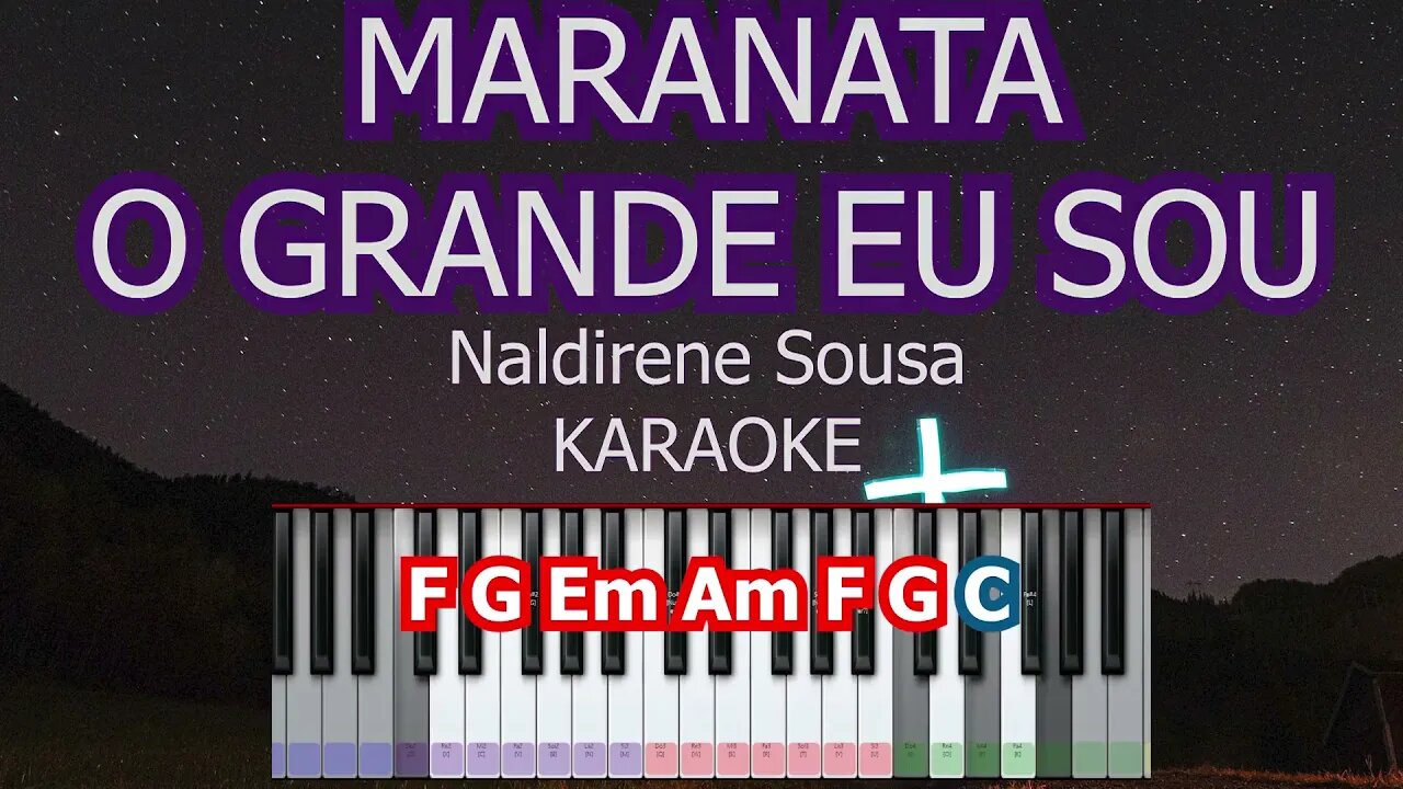 MARANATA, O GRANDE EU SOU de NALDIRENE SOUSA na FLAUTA DOCE e TECLADO