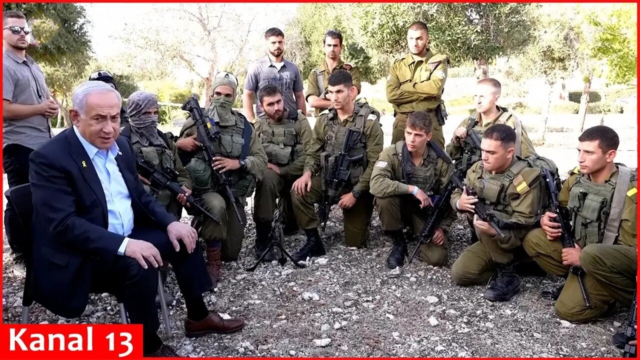 Netanyahu visits army base hit by Hezbo.lah drone attack