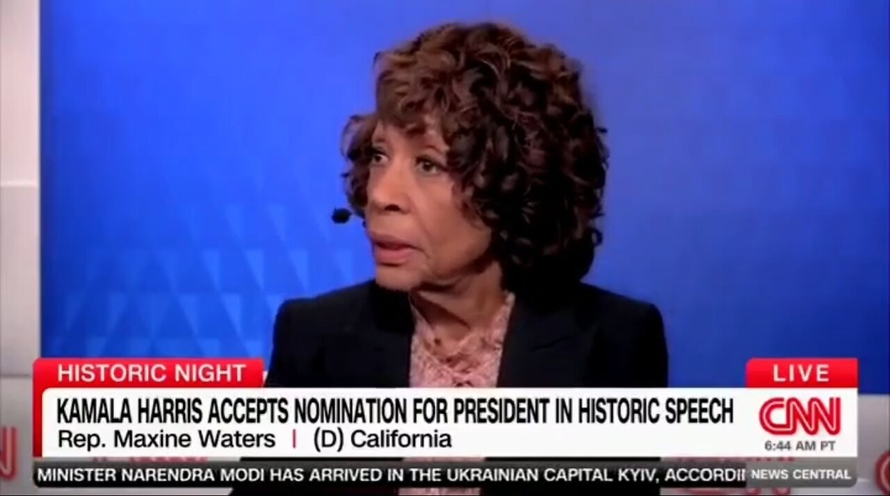 Rep Maxine Waters Claims Trump Has Black Male Support Because He Pardoned Rappers