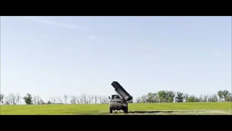 Russia BM-21 "Grad" MLRS Hammering Ukrainian Positions