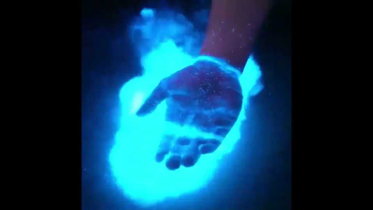 Bioluminescent algae on the pacific coast