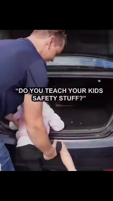 Kids should know how to escape from the trunk of a car
