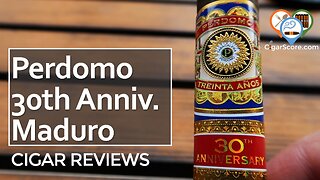 BETTER with BOURBON? The PERDOMO 30th Anniversary MADURO Robusto - CIGAR REVIEWS by CigarScore