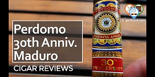 BETTER with BOURBON? The PERDOMO 30th Anniversary MADURO Robusto - CIGAR REVIEWS by CigarScore