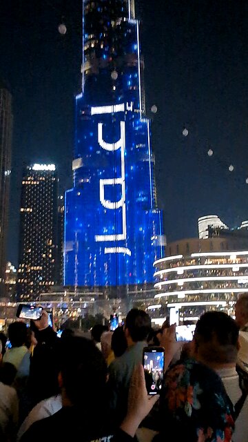 Burj Khalifa Light Show with Fountain
