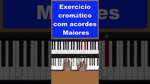 Exercício cromático com acordes maiores