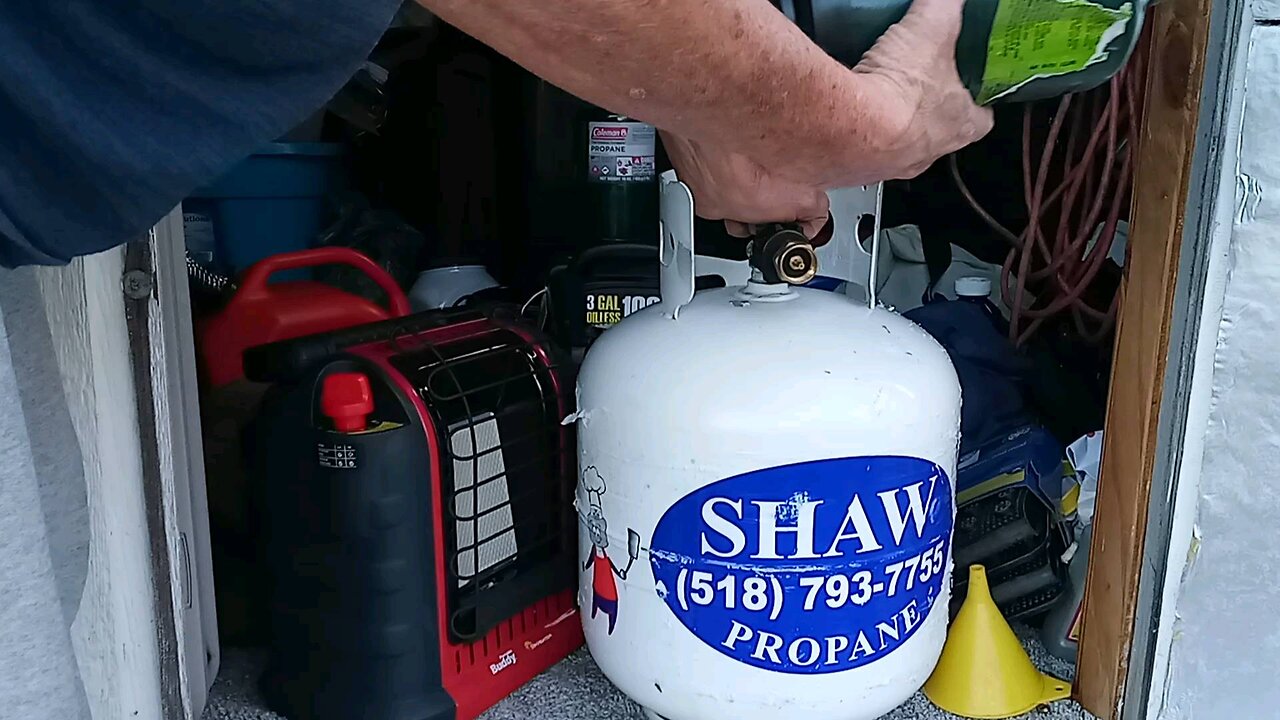 1 pound propane tank filling CORRECTLY