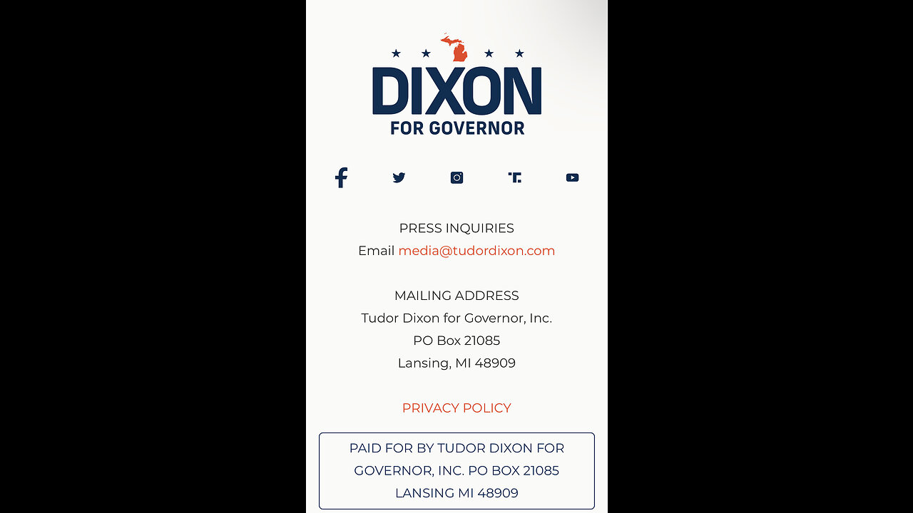 Tudor Dixon for Michigan