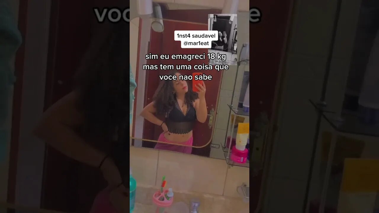 SIM EU EMAGRECI 18Kg MAS TEM UMA COISA QUE VOCÊ NÃO SABE... #Shorts