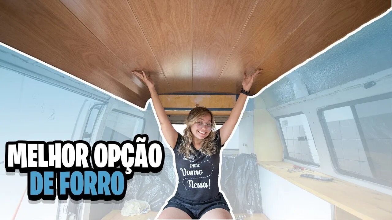 FORRO de PVC madeirado na KOMBI Home Fácil e bonito