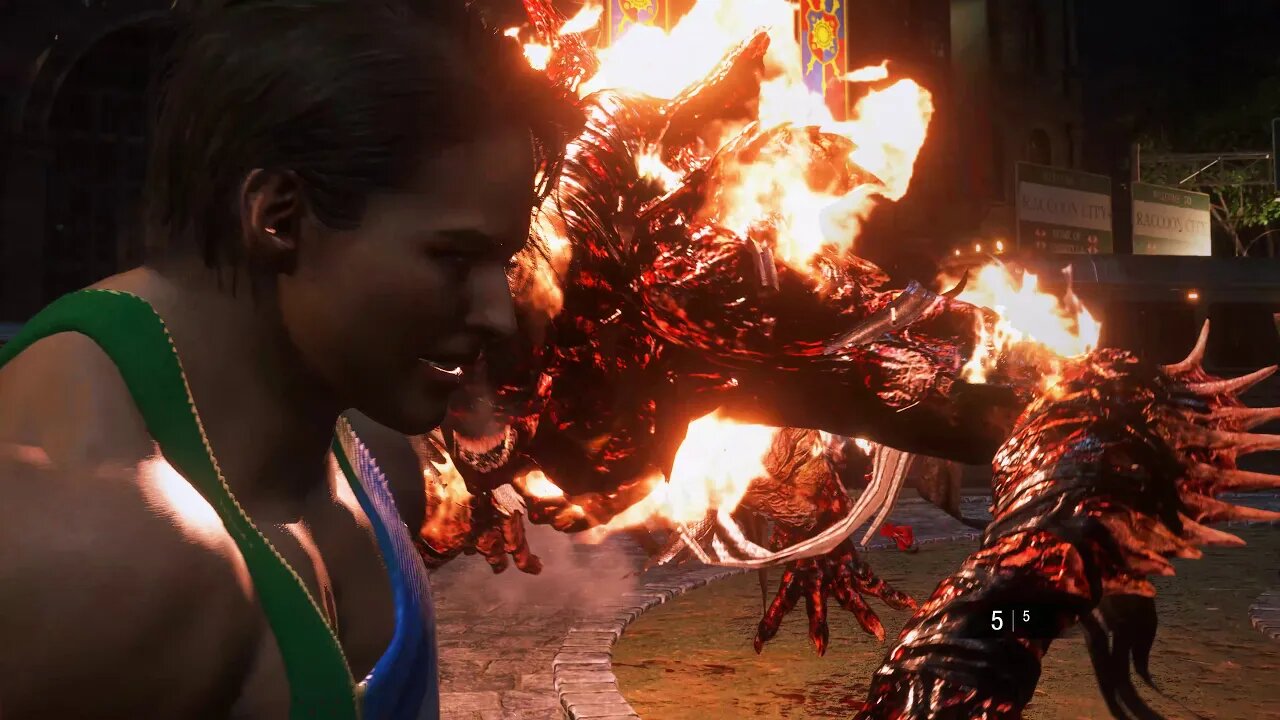 RE3 Bodybuilder Jill vs Stage 2 Nemesis (Inferno Difficulty)