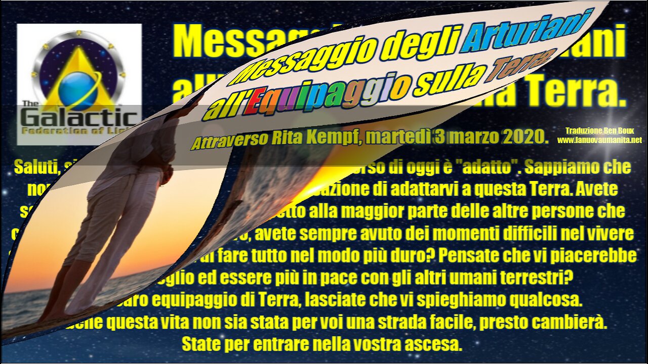 Messaggio degli Arturiani all'Equipaggio sulla Terra5D.