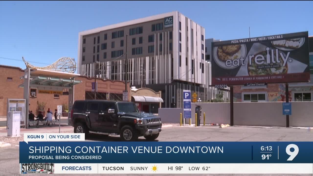 Rio Nuevo shipping container venue downtown