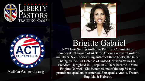 Liberty Pastors: Brigitte Gabriel discusses the crisis in Israel