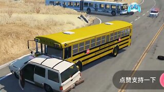 Simulator: What happens when a train hits a super long bus?