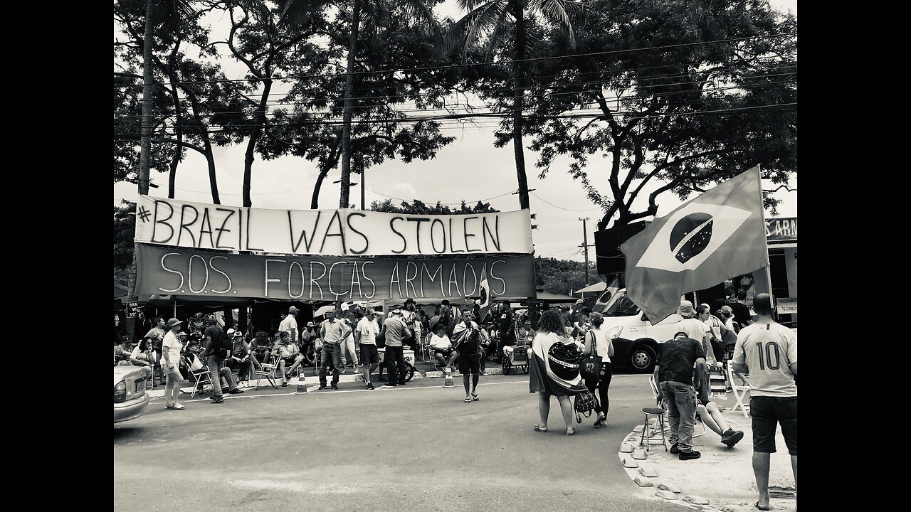 Protest in Vila Velha (Brazil) after presidential elections (18 Dec 2022) - BrazilWasStolen