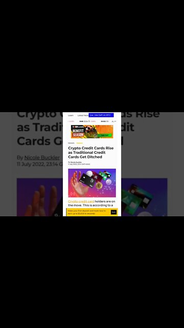 Crypto Credit Cards Rise #cryptomash #cryptomashnews #cryptonews #viralvideo2022 #ytshorts
