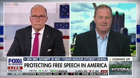 Senator Schmitt on @FoxBusiness with Kudlow: Big Tech and Biden Censorship