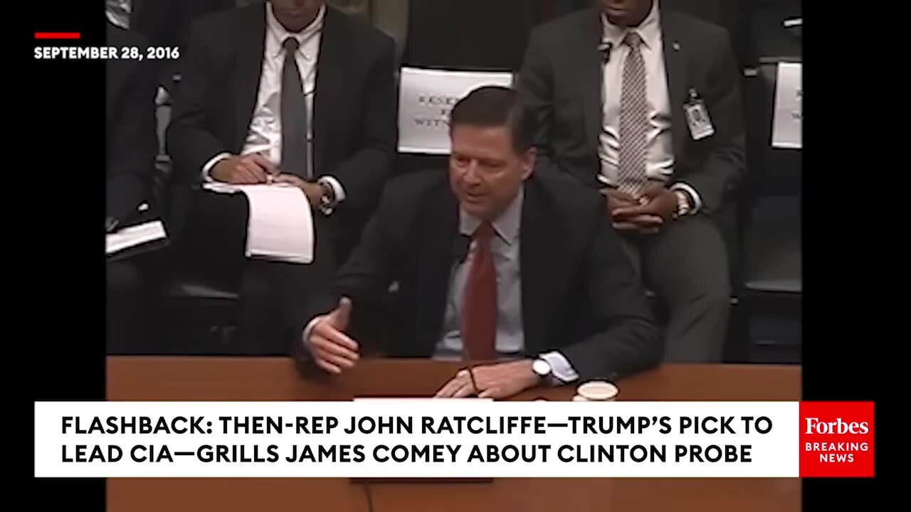 Do You Think That Any Laws Were Broken By Hillary Clinton?': Ratcliffe Presses Comey | FLASHBACK