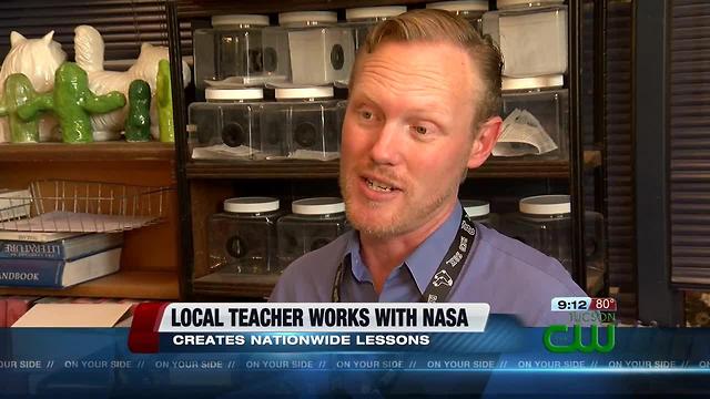 Local teacher working on lesson plans with NASA