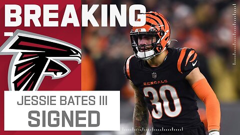 Jasie Bates III. on NFL network after signing with the Atlanta Falcons