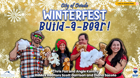 Oviedo Realtor Diana Sacoto: Come and Build-A-Bear with us on Oviedo Winterfest 2024!