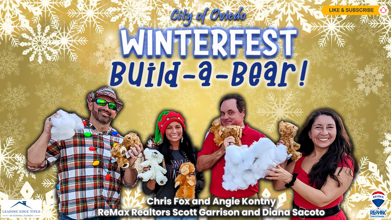 Oviedo Realtor Diana Sacoto: Come and Build-A-Bear with us on Oviedo Winterfest 2024!