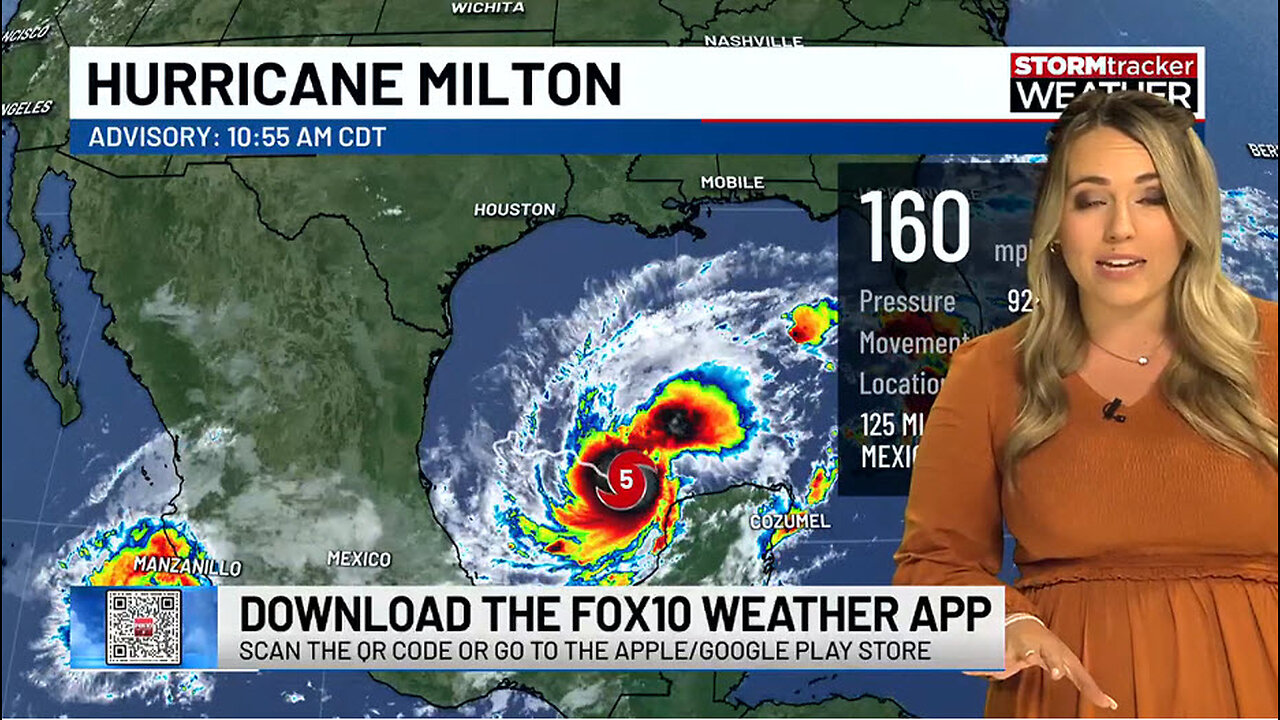 Hurricane Milton rapidly intensifies to Cat 5 on track to Florida